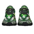 thumbnail image 5 of St Patrick's Day Claddagh Symbol and Shamrocks Shoes Sneakers Black Size 3.5, 5 of 7