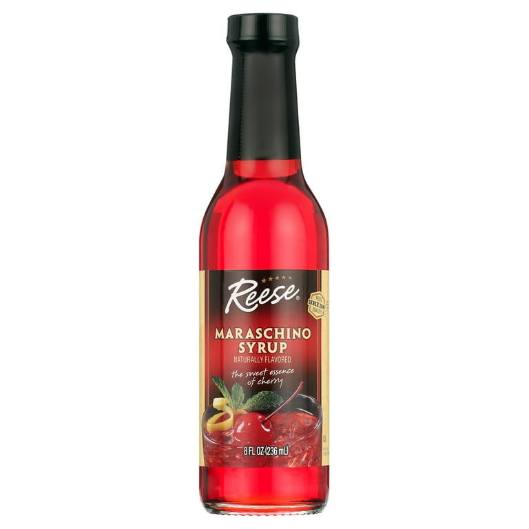 Reese Maraschino Syrup, Sweet Cherry Flavor, 2 Pack, Great for