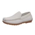 thumbnail image 3 of coXist Kids Toddlers Boys Girls Leather Slip On Loafers Moccasin Boat Dress Shoes, 3 of 7