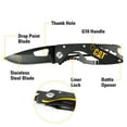 thumbnail image 2 of Cat 6-1/4 Inch Folding Skeleton Knife with Bottle Opener and Black Blade - 980267, 2 of 7