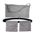 thumbnail image 1 of Adjustable Soft Drain Holder with Shower Mesh Design Dual Drain Pouch Personal Grey, 1 of 8