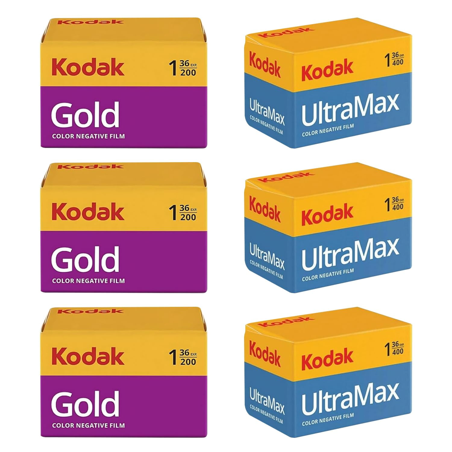 Kodak gold200、ultra max400 35mmフィルム6本セット Amazon | Kodak カラーネガフィルム ULTRAMAX 400 35mm 24枚撮 6