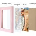 thumbnail image 2 of Vittanly 4x4 Picture Frame, Premium Material with Shatter Resistant Plexiglass, Photo Frame for Wall or Table Top Display, Pale Pink, 1 Pack, 2 of 6