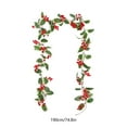 thumbnail image 3 of FeiFu Christmas Holiday Vines Decoration Flexible Material Realistic Pines Needle or Berry Detail Easy To Wrap Around Railings,Fireplaces or Christmas Trees, 3 of 6