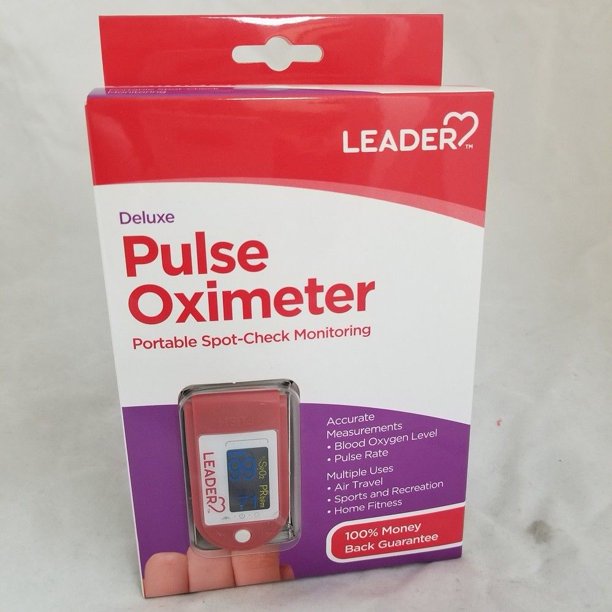 Leader Deluxe Pulse Oximeter, 1ct