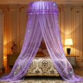 thumbnail image 3 of MesaSe Lace Dome Mosquito Net Ceiling-Mounted Mosquito Netting  Fly Insect Protect Single Double Bed Netting Curtain, 3 of 8
