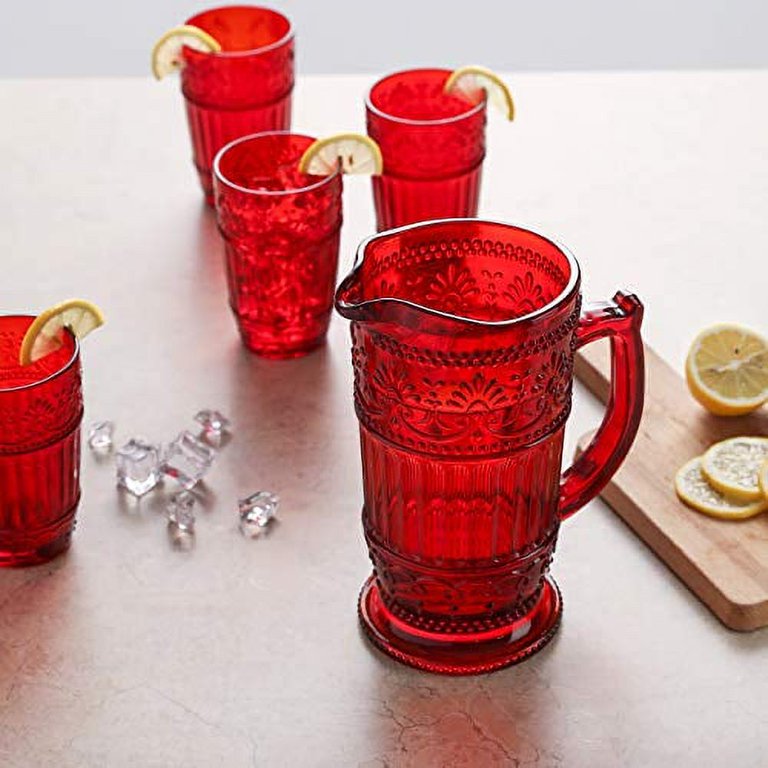 Fun Red Plastic 1950's Thermoplex Insulated Pitcher - Ruby Lane