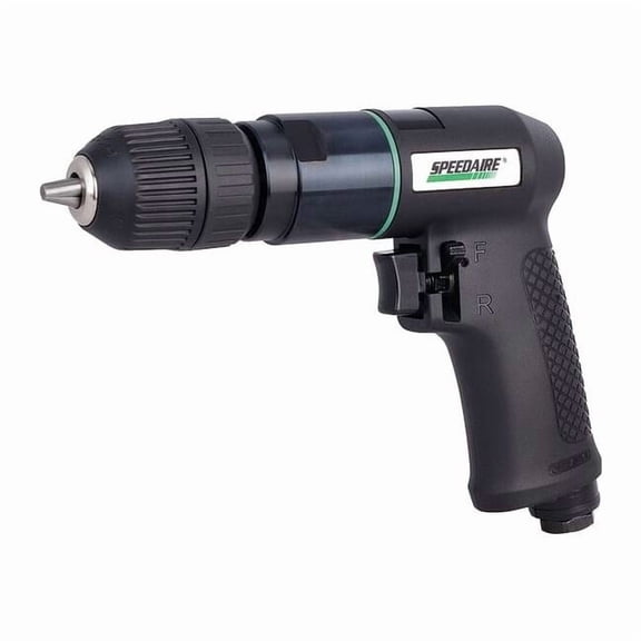 Speedaire Air Drill, Keyless, 3/8 In, 1800 RPM 21AA71