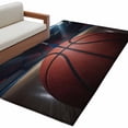 thumbnail image 2 of Area Rug for Living Room, Basketball Non-Slip Indoor Large Carpet for Bedroom/Dining Room, Sports Theme Stadium Field Lights Ball Washable Low-Profile Rectangle Floor Mat Runner Rugs - 3 x 5 Ft, 2 of 7