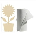 thumbnail image 3 of Sunflower Pot Cutout 14 x 6-1/2 inches, 25 Unfinished Birch Wood Cutouts for Autumn Decor and DIY Crafts, by Woodpeckers, 3 of 6