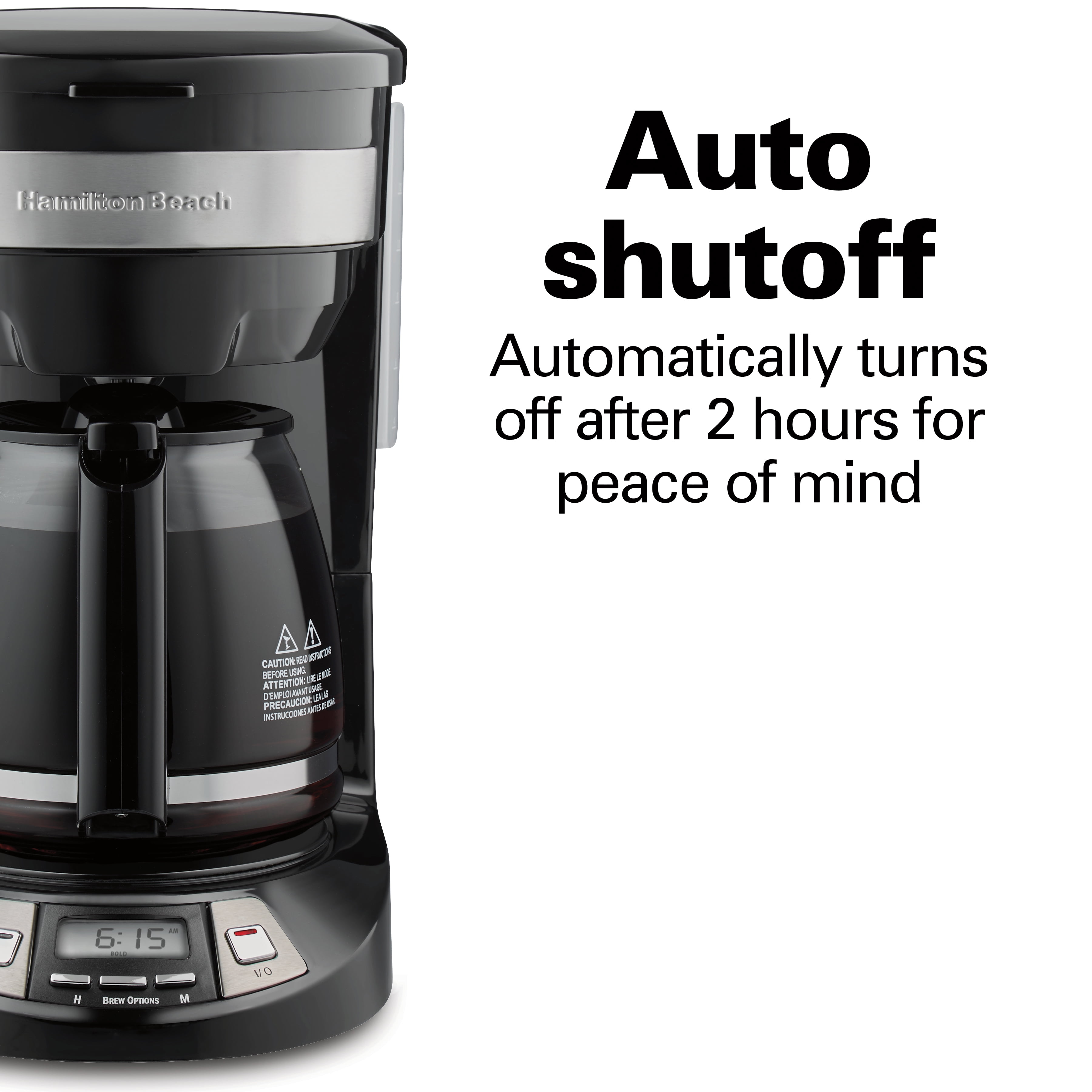 Hamilton Beach Brands Inc. 46205 12-Cup Programmable Coffee Maker -  Stainless Steel