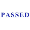 thumbnail image 1 of Printtoo Passed Self Inking Rubber Stamp Pre-Inked Office Stamp- Home Office Business Stationery, Blue- 42 x 9 mm, 1 of 7