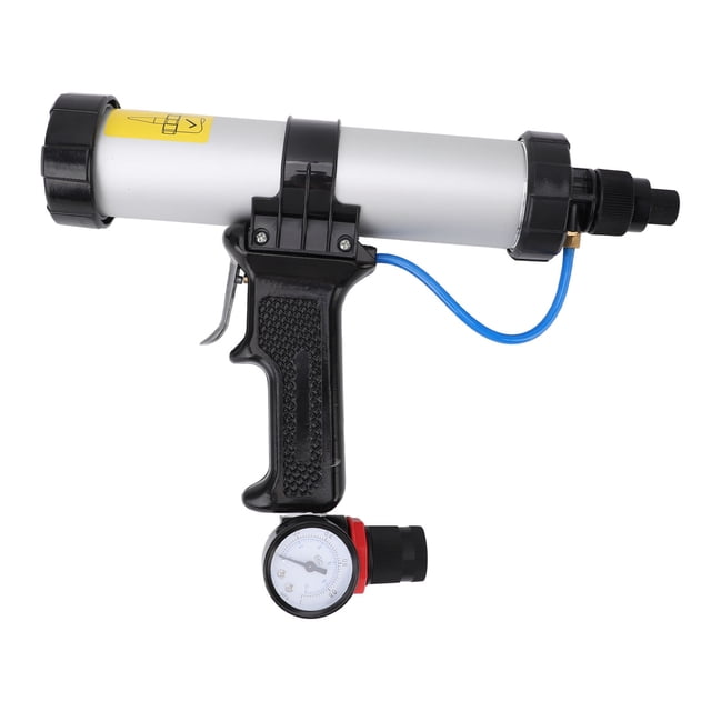Pneumatic Caulking , Aluminum Alloy Pneumatic Glue Caulking Device Pneumatic Caulking Tool Compact Pneumatic Cartridge Applicator for Home Decoration Ships Containers Auto Parts