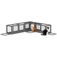 thumbnail image 1 of PawHut 98" Cat Tunnel Outdoor with Combinable Design, Doors, Dark Grey, 1 of 10