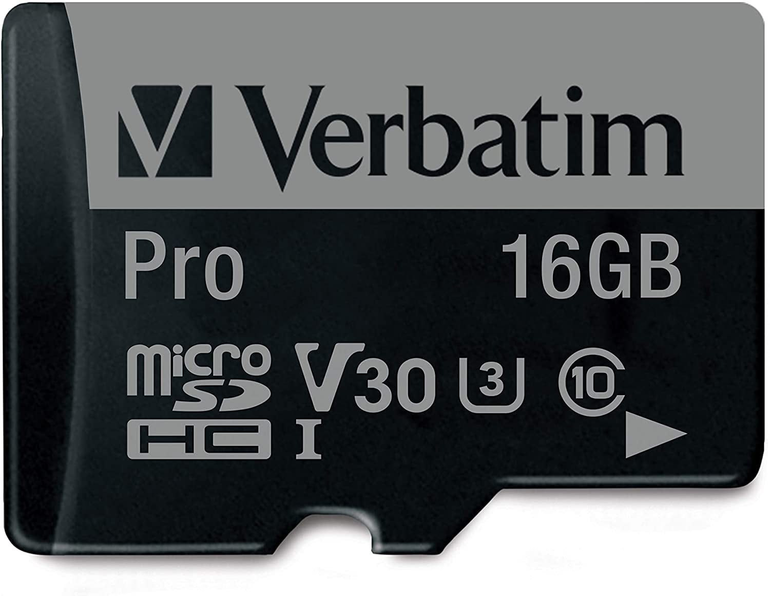 Verbatim 16GB Pro 600X microSDHC Memory Card with Adapter, UHSI V30 U3