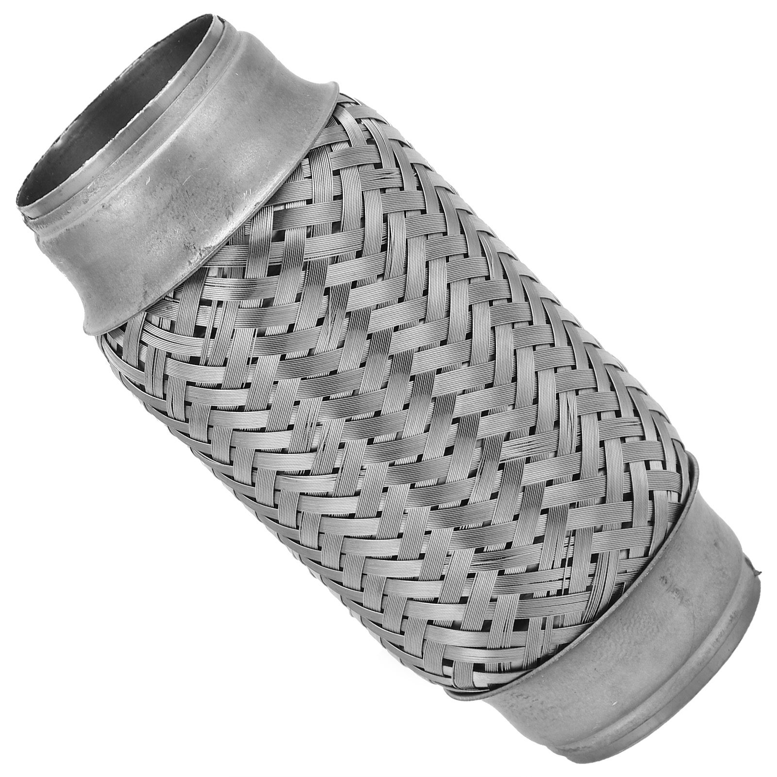 Double Exhaust Bellow, Silver Universal Exhaust Pipe Adaptor Piping