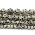 thumbnail image 3 of K-KED Dalmatian Spot Jasper Gemstone Faceted Round Beads 15.5'' 6mm 8mm 10mm-6 mm, 3 of 6