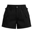 thumbnail image 5 of Yievot Plus Size Cargo Shorts for Women Half Elastic Waist Summer Outdoor Hiking Travel Casual Shorts with Multi Pockets, 5 of 5