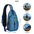 thumbnail image 5 of Crossbody Sling Backpack for Women Men Cartoon Banana Shoulder Sling Crossbody Casual Chest Bag for Travel Sports Running Hiking, 5 of 6
