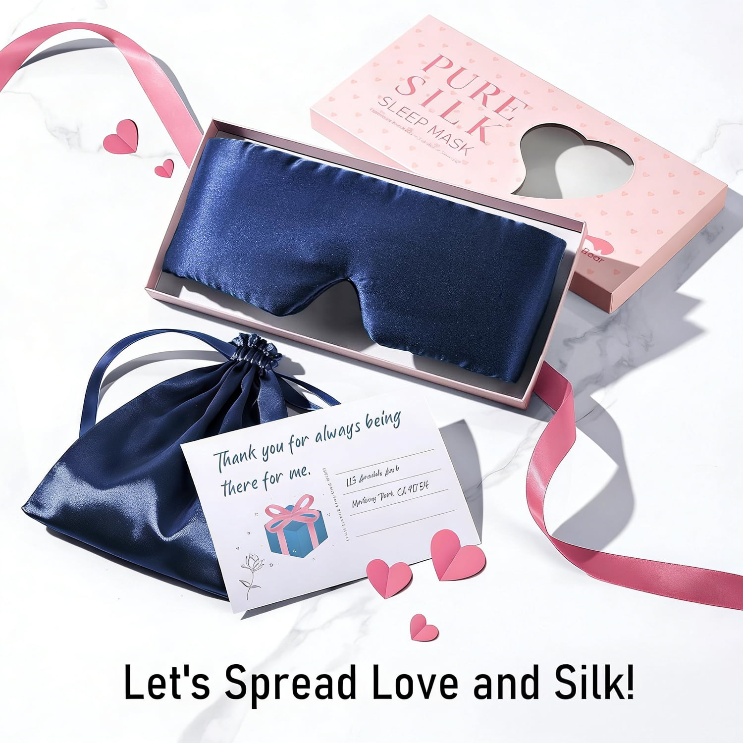 FACEMOON Silk Smooth Feel Secure Fit Blackout Sleep Eye Mask for Insomnia