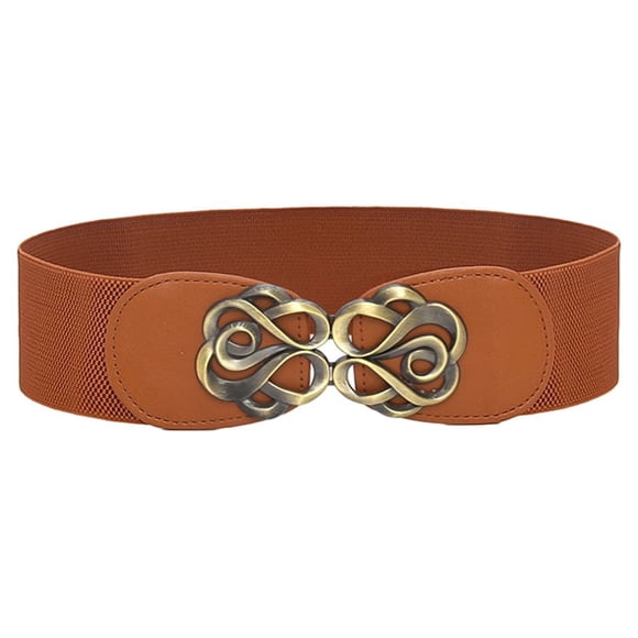 Qarigey Cinturón elástico de moda para mujer, estilo con accesorios de ropa cómodos, cinturones para mujer Cinturones camello