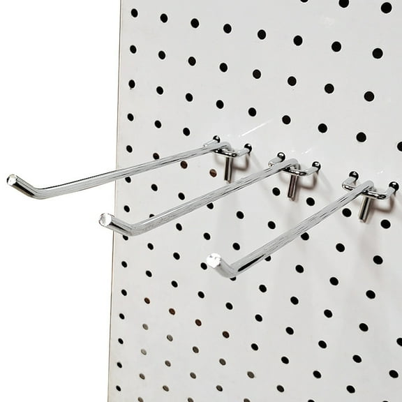 Worgeous Garage Storage Hooks 20Pcs Metal Pegboard Tool Hangers Wall Organization 11.8X1.6X1.6in