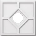 thumbnail image 1 of Ekena Millwork CMP14EY-04000 14 Po OD x 4 Po ID Carré Embry Architecture Grade PVC Contemporain Plafond Médaillon, 1 of 4
