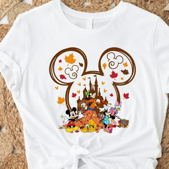 Vintage Cute Mickey And Friends Happy Thanksgiving Comfort Shirt, Disney Fall Vibes Family Matching Tee, Disneyland Fall Autumn Trip Gift, S-5XL Shirt