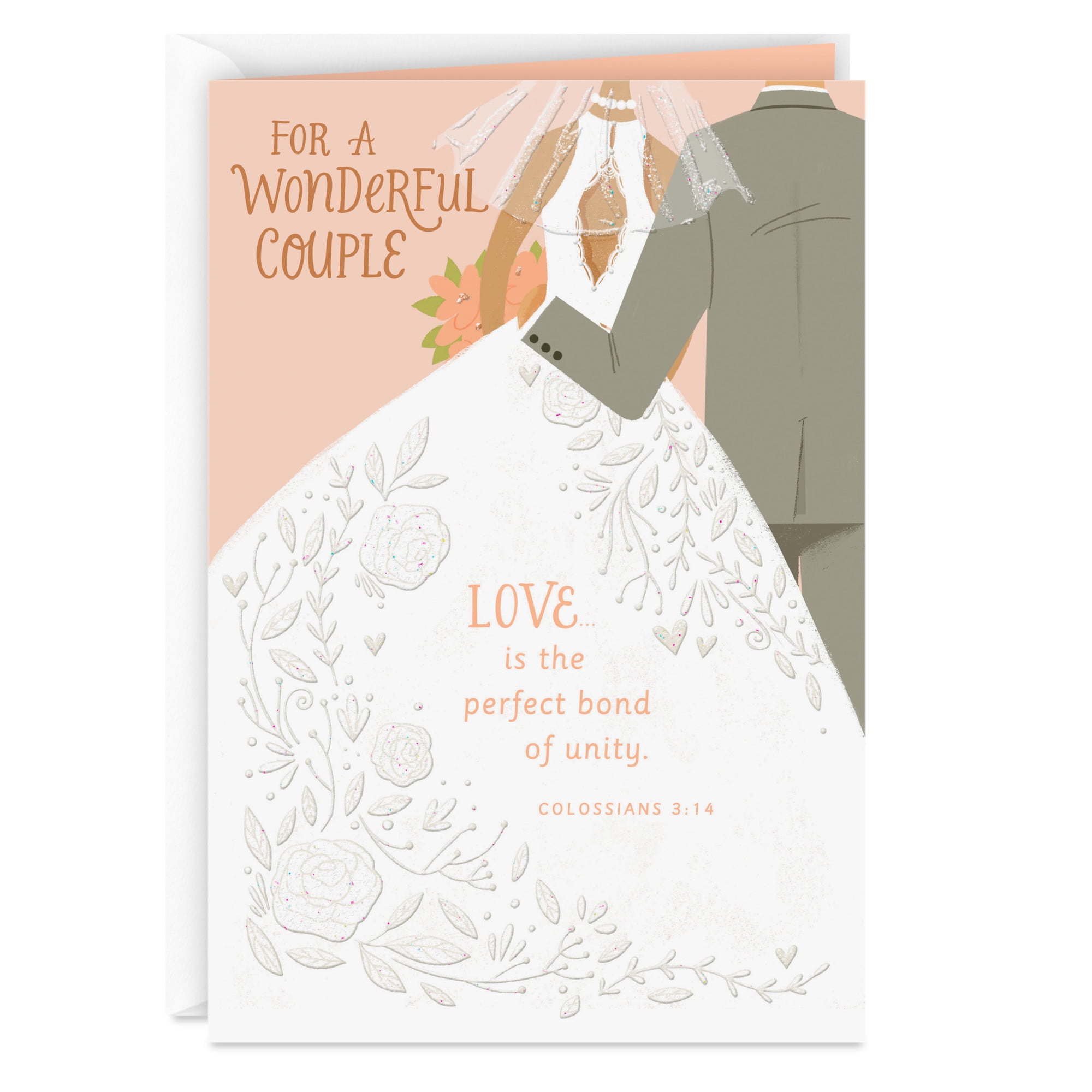 DaySpring Religious Wedding Card (May God Bless Your Life Together)