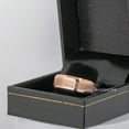 thumbnail image 5 of Beveled Tungsten Ring - 8mm Rose Gold Plated Comfort Fit Tungsten Carbide Anniversary Ring, 5 of 5