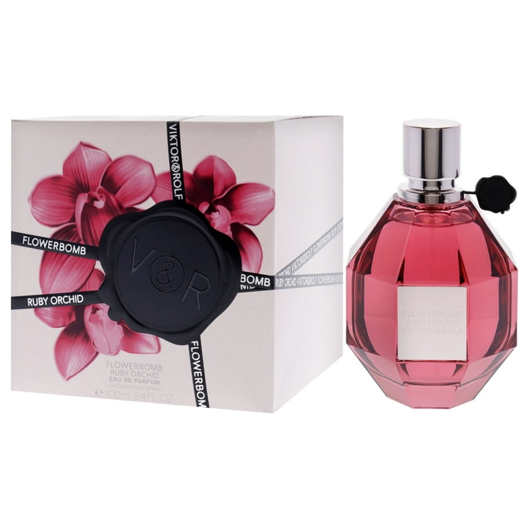Viktor & Rolf Flowerbomb Ruby Orchid EDP Spray, 3.4 oz, Floral