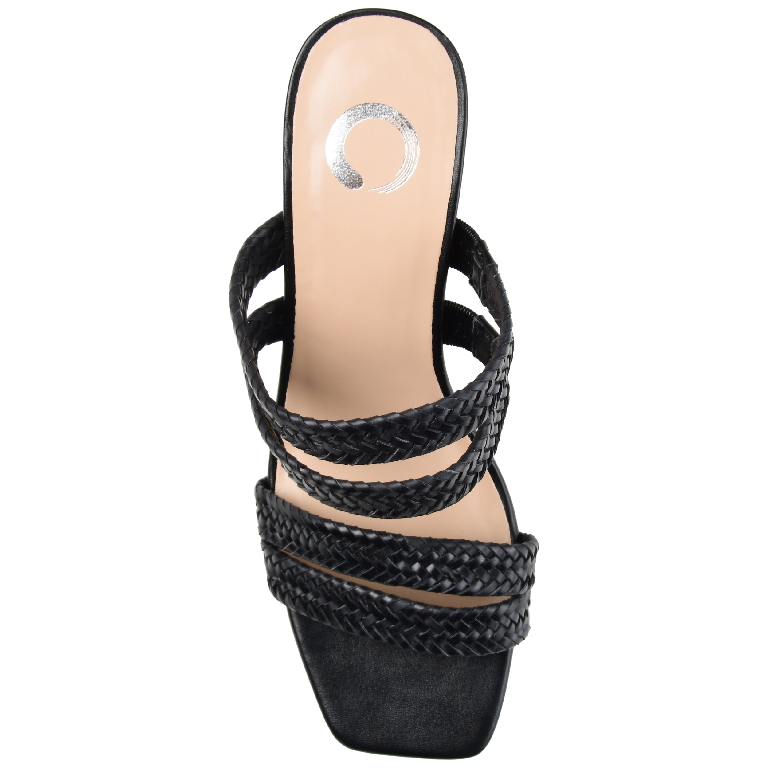 Journee Womens Natia Open Square Toe Block Heel Sandals, Widths Available