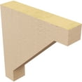 thumbnail image 5 of 2"W x 10"D x 10"H Thin Burlington Rough Cedar Woodgrain TimberThane Corbel, Primed Tan, 5 of 6
