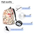 thumbnail image 5 of Xecao Retro Autum Mushrooms for Canvas College Laptop Backpack, Durable Rucksack Travel Notebook Bag School Backpack Book Bag for Men Women, 5 of 8