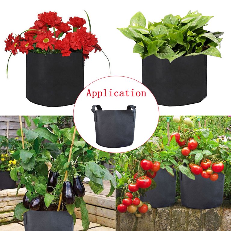 Deals！Loyerfyivos Fabric Plant Grow Bags with Handles 1 Gallon