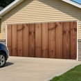 thumbnail image 5 of Brown Wooden Grain Garage Door Cover Banner 7 x 8 FT, Farmhouse Country Vintage Texture Garage Door Curtains Backdrop with Grommets for Indoor Outdoor Wall Party Porch Yard Decorations Background, 5 of 9