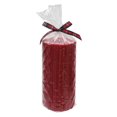 thumbnail image 1 of 6" Mulberry Spice Scented Knit Pattern Pillar Candle, 1 of 5