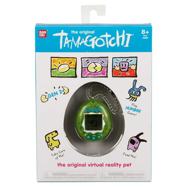 Original Tamagotchi - Green Glitter - Electronic Pets