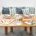 thumbnail image 4 of Vintage Boho Sun Placemats Set of 4, Mid Century Modern Boho Table Mats Place Mats for Kitchen Dining Table Decoration 12x18 Inch, Boho Table Decor, 4 of 5