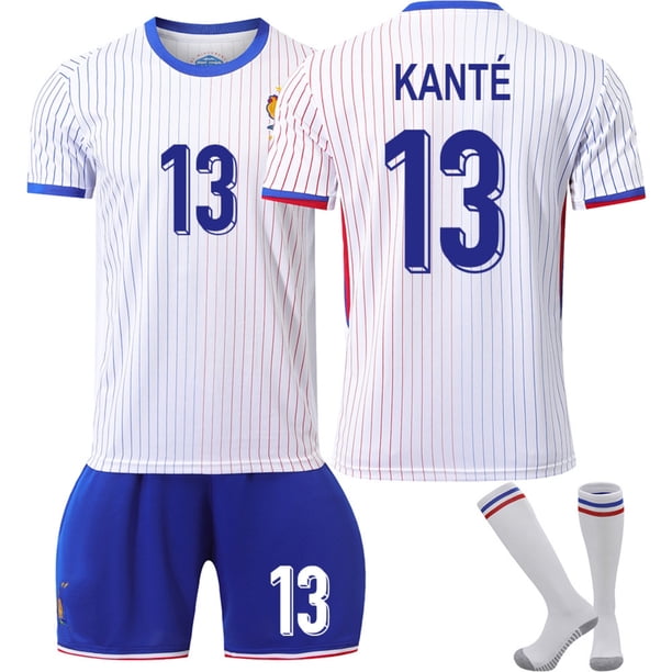 2024 - 25 ropa de fútbol para niños, uniforme de fútbol para niños, uniforme de fútbol para niños, camisa de aficionados mbappe, uniforme juvenil de manga corta, Francia espera - 13m