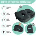 thumbnail image 4 of Cojín de asiento Cushy Tushy Premium plegable para aliviar la presión, 4 of 8