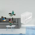 thumbnail image 2 of Arte De Pared De Pájaro De Madera Y Caja De Almacenamiento De Papel Higiénico De Acrílico, Dispensador De Toallas De Papel Moderno, Soporte De Papel Higiénico Montado En La Pared Para, 2 of 8