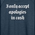 thumbnail image 3 of Instant Message - I Only Accept Cash - Women's Lightweight French Terry Long Sleeve Shirt, 3 of 6