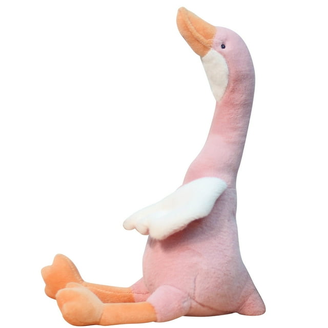 Miangastore Jouet Cygne en Peluche Rose 1Pcs 13.8X4.7X3.9In
