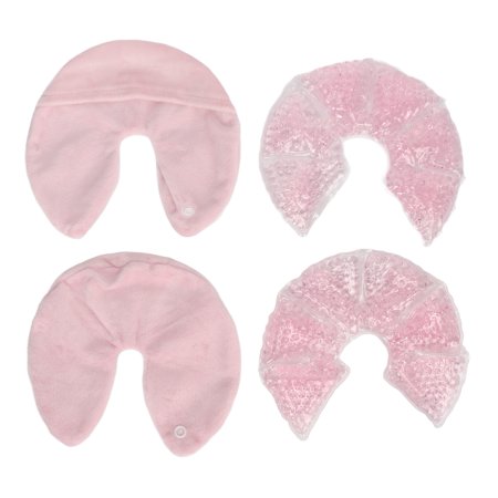 1 Pair Breastfeeding Gel Pads Reduce Pain Swelling Hot Cold Breast Ice Packs Postpartum Recovery Breast Gel Pad for Breastfeeding Nursing Pain Mastitis