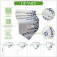 thumbnail image 5 of Navy Blue Eucalyptus Leaves Table Runner Linen Burlap Table Runner 90 Inches Long Summer Leaf Watercolor Dresser Scarves for Kitchen Island Coffee Dining Party Wedding Banquet Holiday Decor 13"x90", 5 of 8
