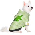 thumbnail image 2 of Goofa St Patrick's Day11 Pattern Small Dog Sweater Hoodies Pet Grey Hooded Soft Fleece Sweatshirts with Pocket Fall Winter Puppy Cat Sweaters Warm Clothes-Medium, 2 of 8