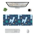 thumbnail image 3 of Disketp Gaming Mouse Pad Alpaca Astronaut In Space Pattern Large Mouse Mat Long Extended Desk Pad Non-Slip Rubber Mice Pads Stitched Edges Thin Pad (11.8x31.5 Inch), 3 of 9