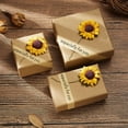 thumbnail image 6 of QIQUWOHUL Jewelry Gift Box Rose Sunflower Design Small Kraft Paper Box For Rings Pendants Earrings Necklaces Ideal For Christmas Holiday Anniversary Wedding Birthday, 6 of 6