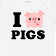 thumbnail image 4 of Inktastic I Love Pigs Boys or Girls Baby Bodysuit, 4 of 5